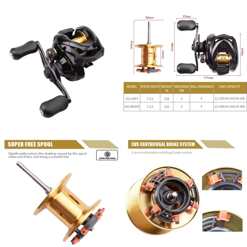 Baitcasting Reel - Катушка Bass One Xt 151 150